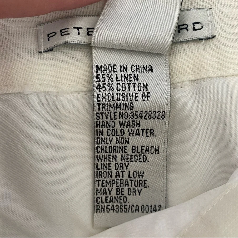 Peter Nygard Cream with Red and Orange Embroidery, Pleated Skirt 16 - Picture 10 of 11